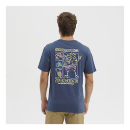 Hydroponic T-Shirt Sponge Bob Neon Dark Blue