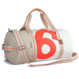 360° Reisetasche Pirat RESQ weiß/sand Zahl orange