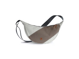 360° Unisextasche Roop weiss Persenning taupe