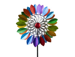 Windspiel Flower of Life Basic Rainbow aus Metall