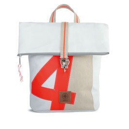 360° Rucksack Möwe RESQ weiß/sand Zahl orange