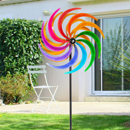 Stilvolles Windspiel Sichelrad 60 cm aus Metall