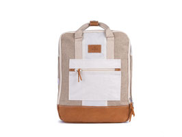 727 Rucksack Willy Leinen & Leder