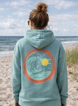 Schwerelosigkite Hoodie Wind & Waves Teal Unisex