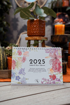 Bedîî Miladi ve Hicri Yıllık Masa Takvimi 2025