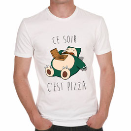 T-Shirt "Ce soir, c'est Pizza"