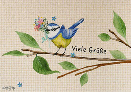 Postkarte "Viele Grüße"