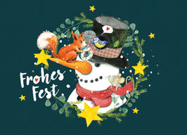 Postkarte "Frohes Fest"