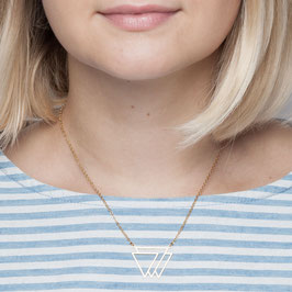 NECKLACE short layered Triangles Outlines