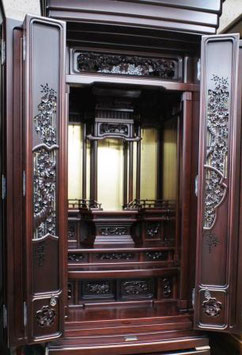 唐木仏壇１８号　紫檀系極上品
