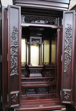 唐木仏壇１８号　紫檀系極上品