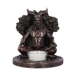 Keltische Gott Cernunnos Kerzenhalter Statue
