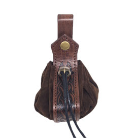 Kleiner Beutel / Gürteltasche braun