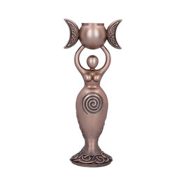 Spiral Goddess Kerzenhalter Bronze