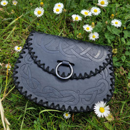 Gürteltasche Keltische Schlange schwarz