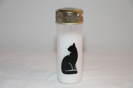 Gedenkkerze 16cm Katze schwarz Sujet 3