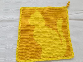 Topflappen gelb