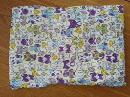 Traubenkernkissen gelb, violet