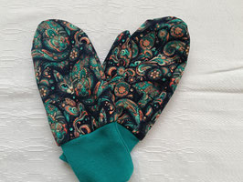 Handschuhe schwarz, grün