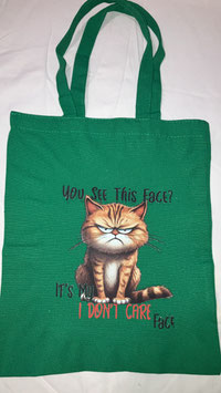 Tasche You see this Face grün