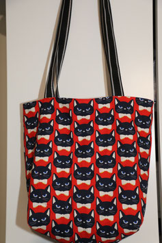 Shopper Katzen rot
