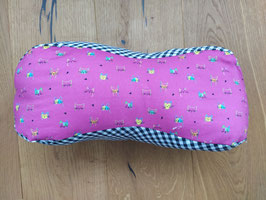 Leseknochen Katzenköpfe pink, schwarz weisse Quadrate
