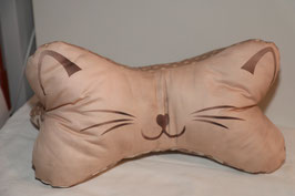 Leseknochen Katze, beige braun