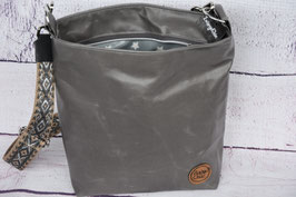 Tasche M dunkelgrau mit Fashiongurt