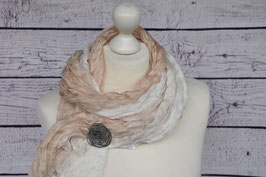 Seidentuch beige-eierschale 100% Seide