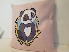 Coussin Panda Cadre Broderie Grand Format