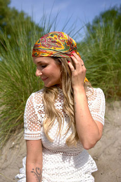 Boho Bandana Sjaal Geel