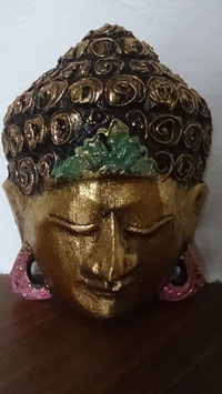 Buddha - Maske Gold (klein 2)