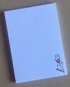 Trottinett / Scooter Notizblock (Mädchen & Frauen)