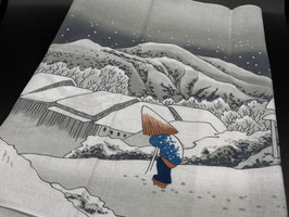 歌川広重 東海道五十三次「蒲原・夜ノ雪」