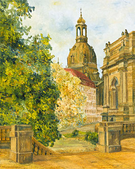 D44, Die Frauenkirche und das Coselpalais zu Dresden