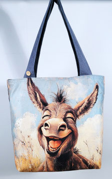 Vrolijke nieuwe handgemaakte Ezeltjes schoudertas voor vrolijke mensen