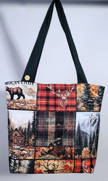 Mooie nieuwe handgemaakte schoudertas In het Woud