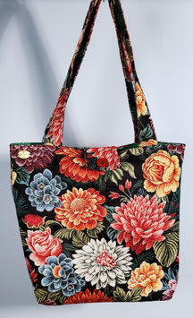 Exclusieve handgemaakte draagtas Bloemenweelde van gobelin stof