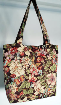Nieuwe handgemaakte draagtas Bloemenweelde van hoge kwaliteit, stevige gobelin stof
