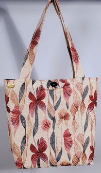 Exclusieve handgemaakte draagtas Moerasplanten van gobelin stof