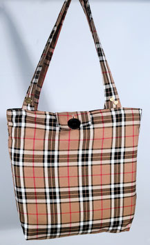 Exclusieve handgemaakte schoudertas soepel katoen