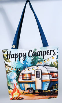 Mooie nieuwe handgemaakte schoudertas Vakantie met de Caravan