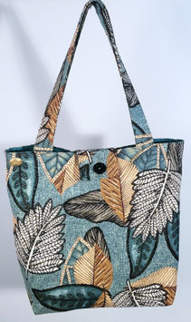 Nieuwe handgemaakte draagtas Herfstbladeren van hoge kwaliteit, stevige gobelin stof