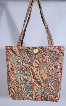 Exclusieve handgemaakte draagtas Java van gobelin stof