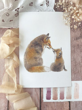 Tirage Fine Art "Un amour de renard"