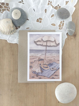 Carte postale simple La Plage