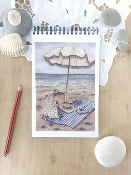 Carnet à spirale La Plage