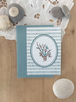Carte postale simple Le corail