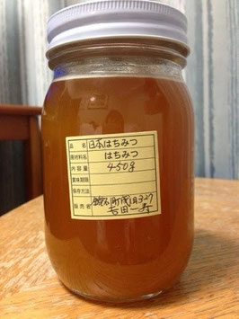 一寿（いちじ）おじさんの日本ミツバチのはちみつ（５００ｍｌ）