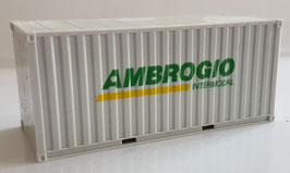 H0 20 ft. Container Ambrogio Intermodal    1028